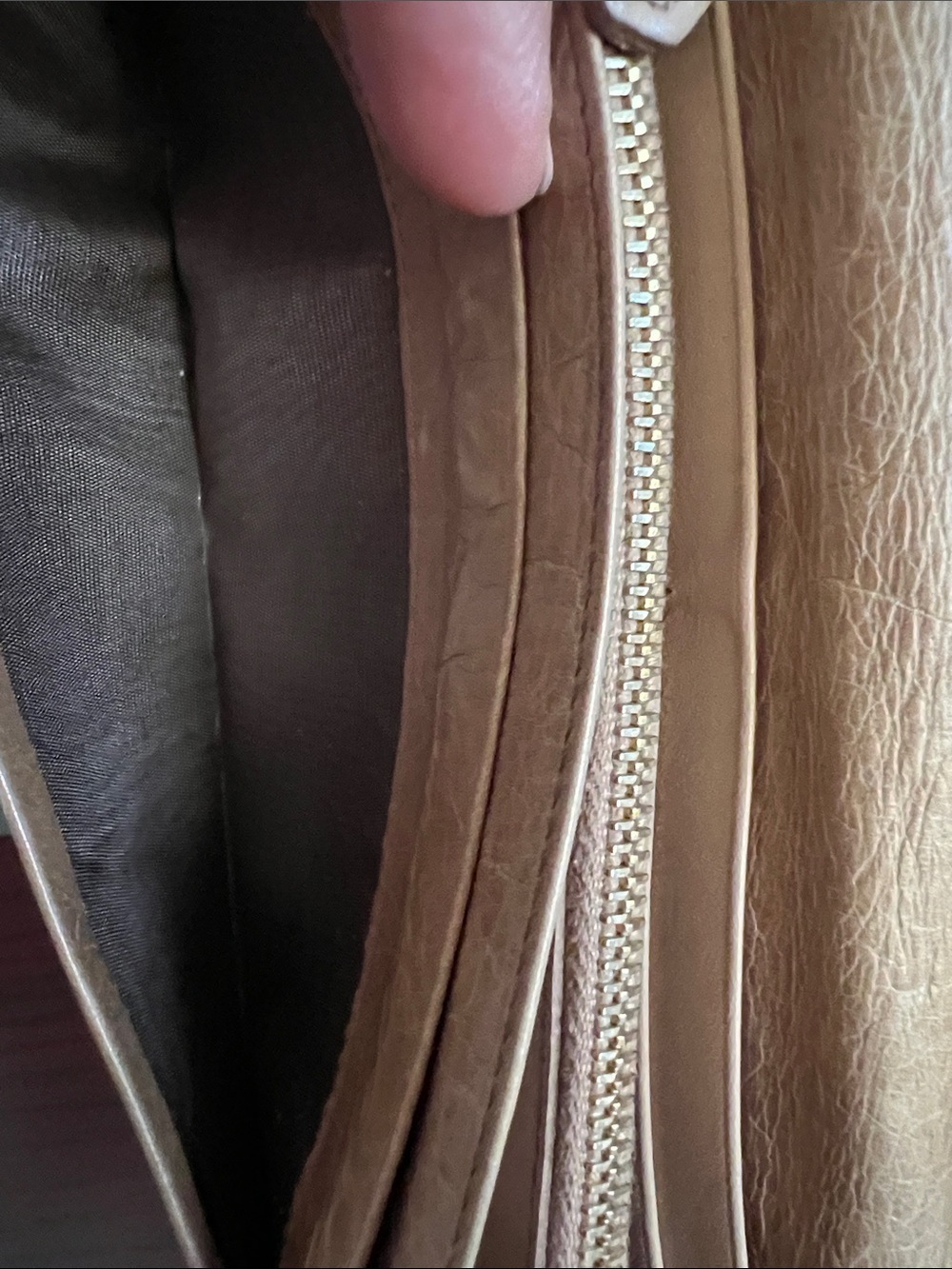 Prada Tan Leather Clutch with Gold Hardware - Picture 16 of 16